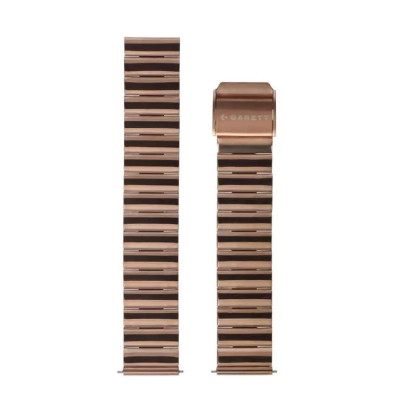 Garett univerzální řemínek 18 mm, zlatorůžový kovový, typ Solid rose gold (STRAP_GLD_STL_SOLID_18MM)