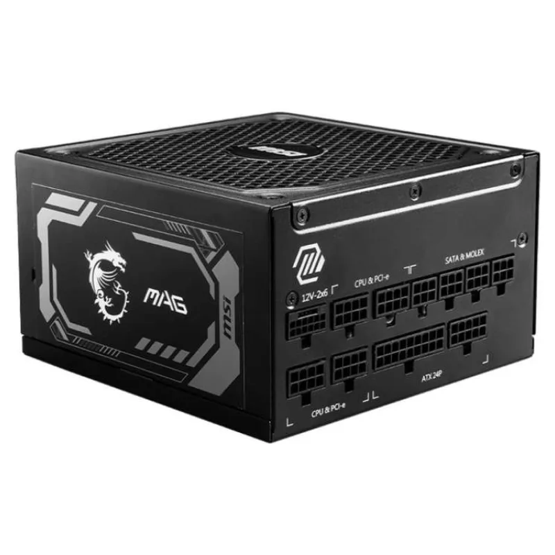 MSI zdroj MAG A1250GL PCIE5/ 1250W/ ATX3.1/ akt. PFC/ 7 let celk. záruka/ 135mm fan/ modulární kabeláž/ 80PLUS Gold (306-7ZP9A11-CE0)