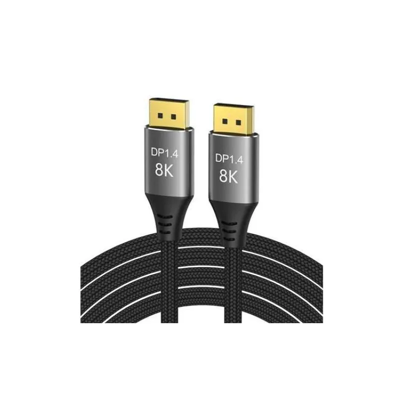 PremiumCord DisplayPort 1.4 přípojný kabel 32,4Gbit/s, rozlišení 8K, kovové a zlacené konektory, 5m (kport13-05)