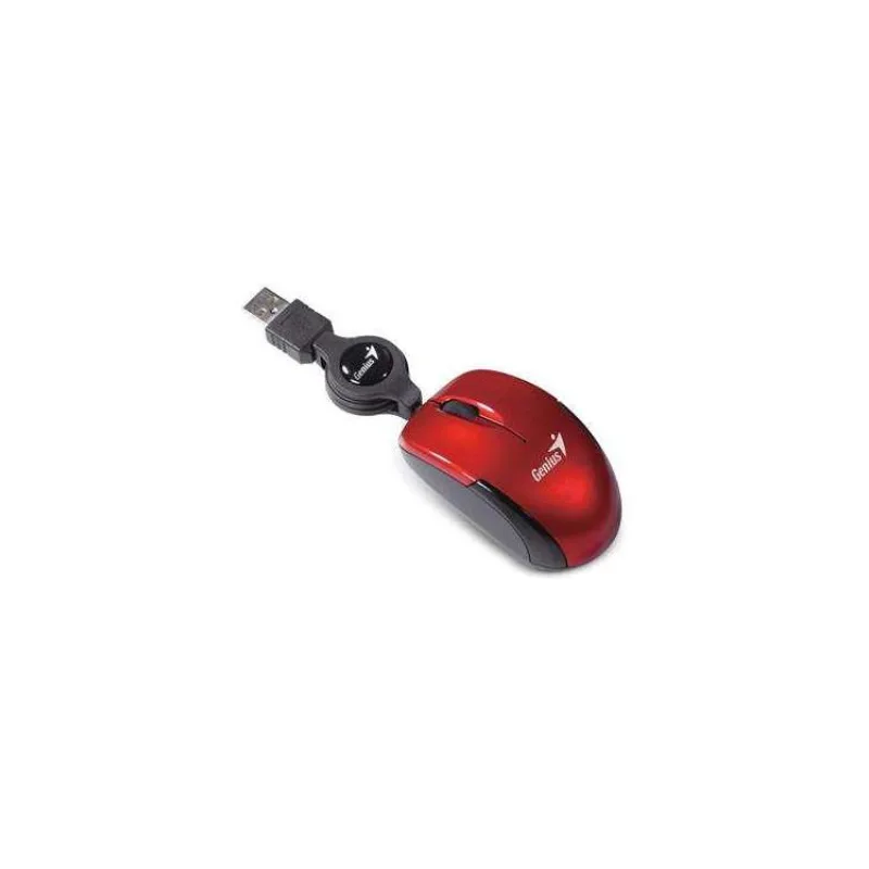 GENIUS Micro Traveler V2/ drátová/ 1200 dpi/ USB/ červená (31010125107)