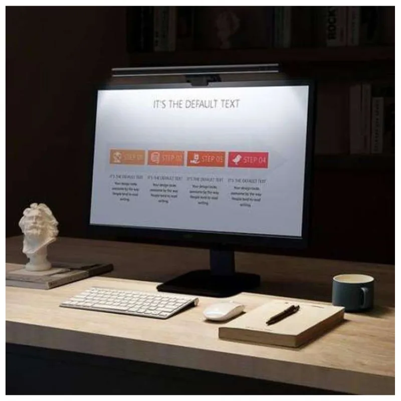 Baseus Závesné LED svetlo i-Wok Series pre obrazovky čierne (6953156225701)