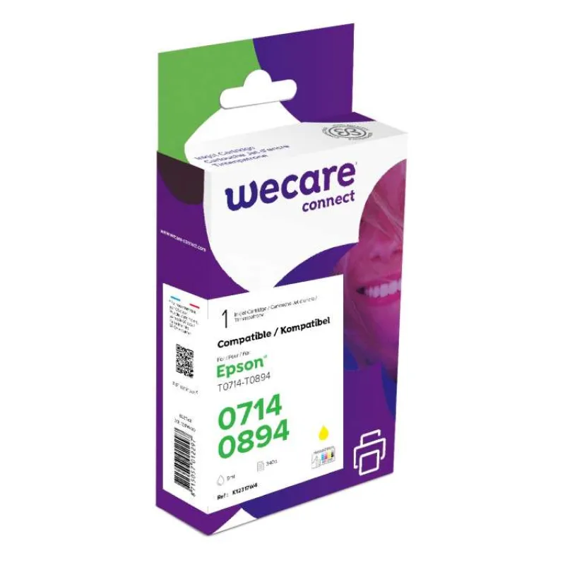 alt. kazeta wecare ARMOR pre EPSON Stylus D78/ DX4000, SX105/405 Yellow (T0714,T0894) (K12317W4)