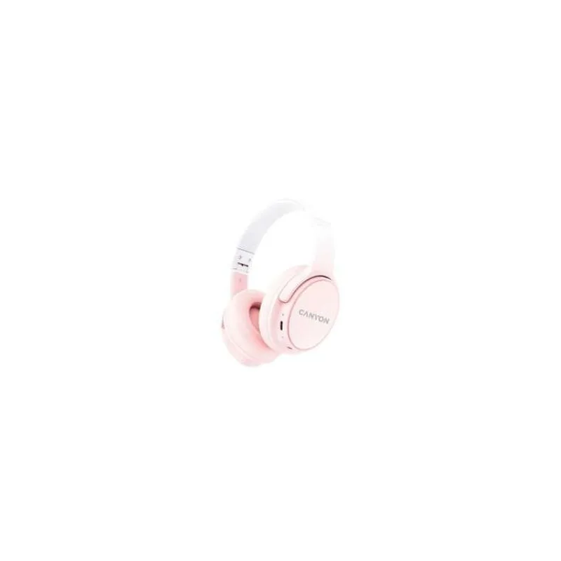 Canyon BTHS-4, OnRiff 4 Bluetooth bezdrôtové slúchadlá, 50 hod výdrž, skladacie, ružové (CNS-CBTHS4P)