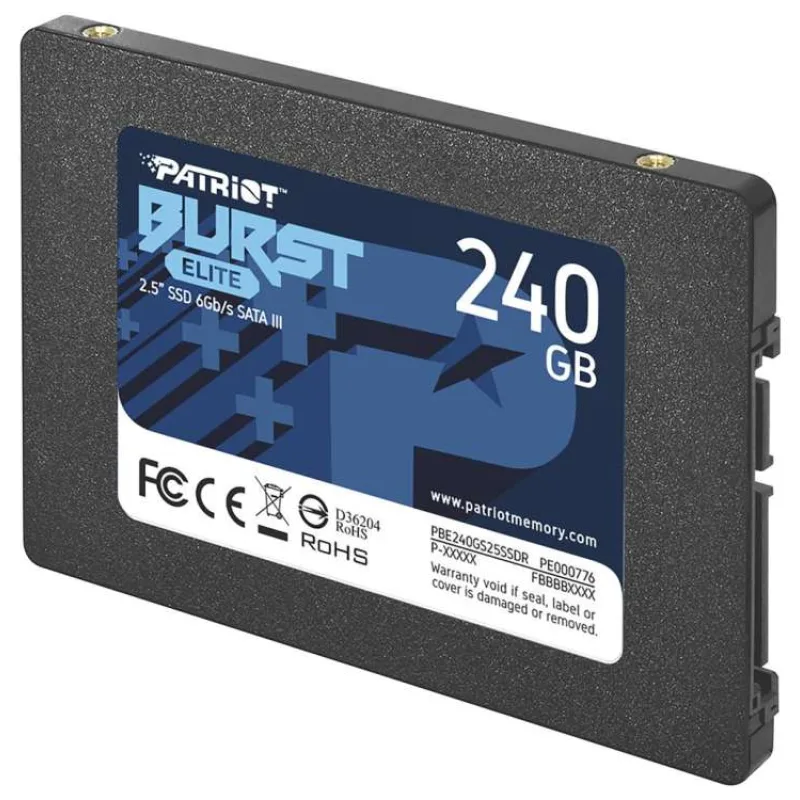 PATRIOT Burst Elite/240GB/SSD/2.5"/SATA/3R (PBE240GS25SSDR)