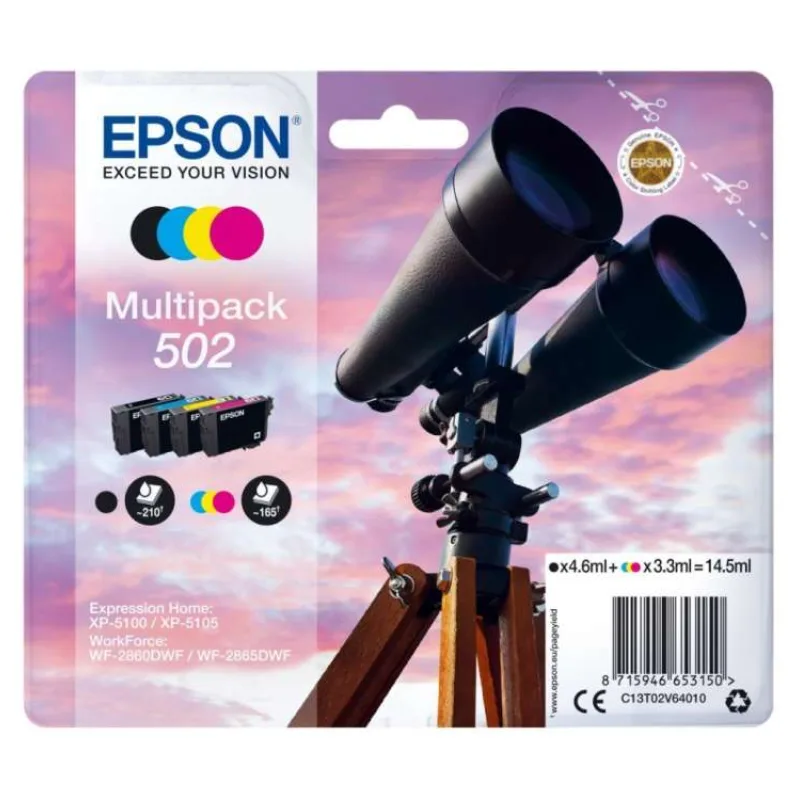 EPSON cartridge T02V6 multipack (dalekohled) (C13T02V64010)