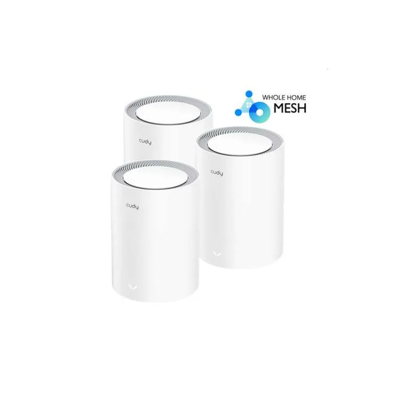 Cudy M1800 - AX1800 Wi-Fi 6 Mesh Solution 3-Pack, Dual-Band, 1201+574Mbps, AX/AC/A/B/G/N, 2x GigEth, 4x int.antenna, Beamform (M1800(3-Pack))