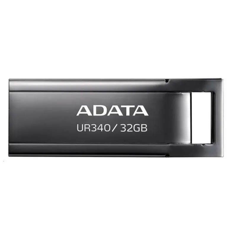 ADATA Flash Disk 128GB UR340, USB 3.2 Dash Drive, kov lesklá černá (AROY-UR340-128GBK)