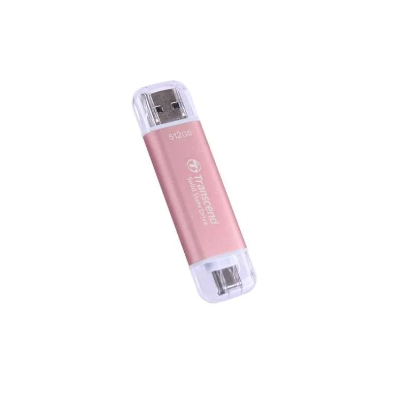 Transcend ESD310P 512GB, External SSD, USB 10Gbps, Type C/A (TS512GESD310P)