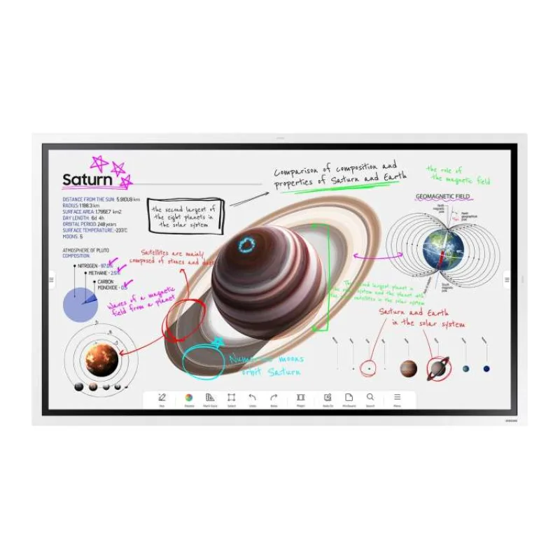 Samsung WM65B FLIP 65" 3840x2160 350cd, HDMI USB-C RJ45 Wifi , prevadzka 16/7 (LH65WMBWBGCXEN)