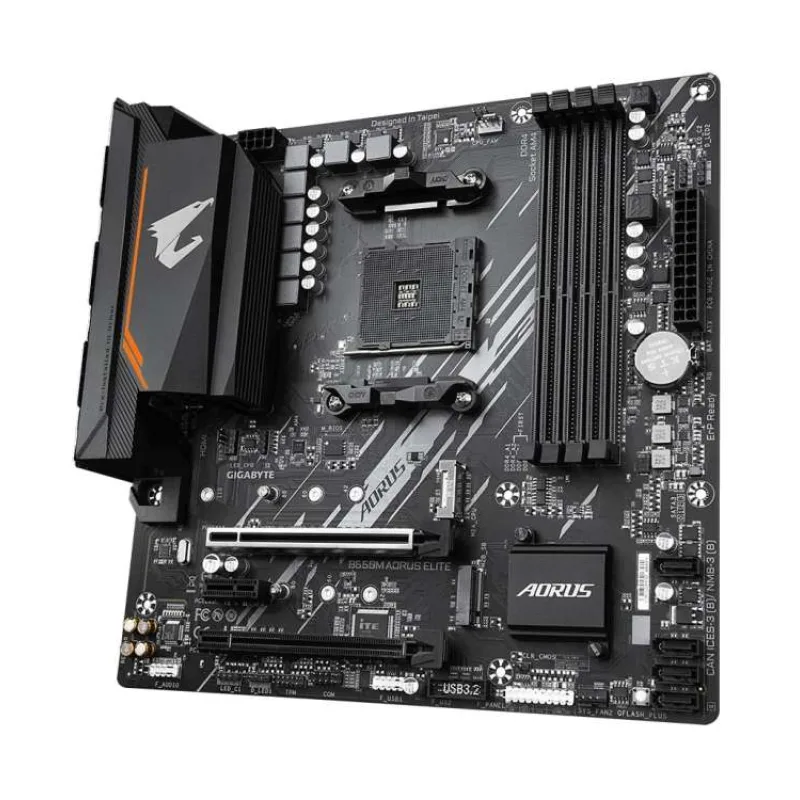 GIGABYTE MB Sc AM4 B550M AORUS ELITE, AMD B550, 4xDDR4, 1xHDMI, 1xDVI, mATX (B550M AORUS ELITE)