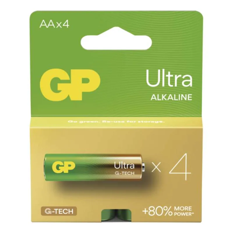 GP Alkalická batéria ULTRA AA (LR6) - 4ks (1013224100)