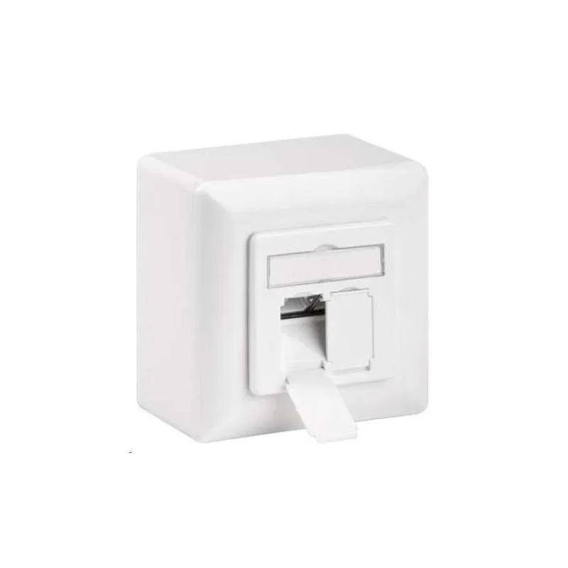 Digitus modulární dvojzásuvka CAT6A,Class EA, stíněná, na omítku, bílá, LSA (DN-9007-S-1)