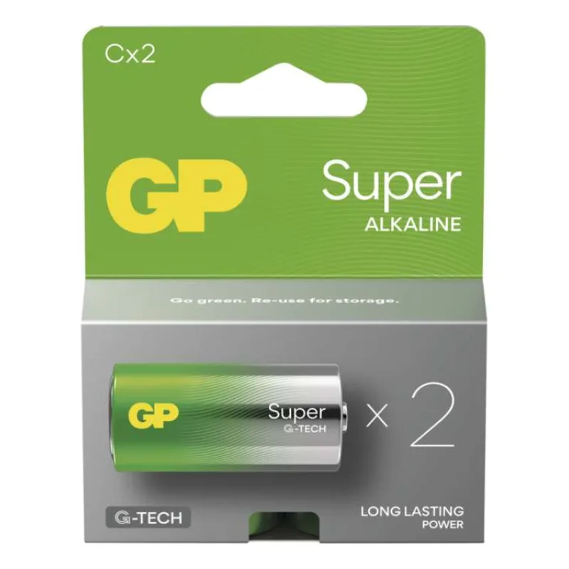 GP C Super alkalická (LR14) - 2 ks (1013322200)