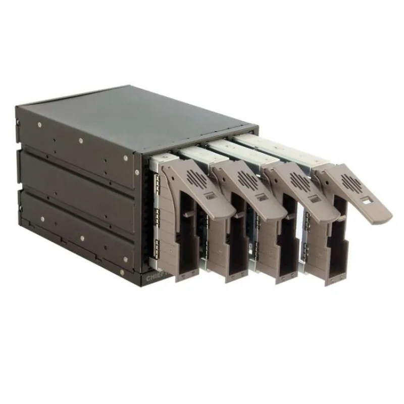 CHIEFTEC interní box do 5,25" pro 4x SAS/SATA HDD, černý, Hot-Swap, ALU (SST-3141SAS)