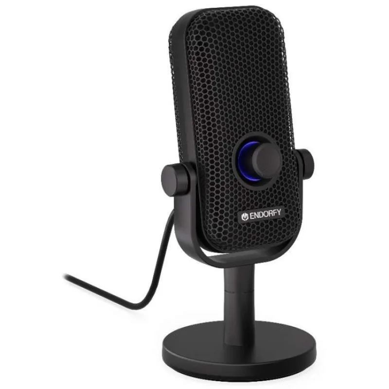 Endorfy mikrofon Solum Voice S / drátový / pop-up filtr / RGB podsvícení / USB-C / černý (EY1B013)
