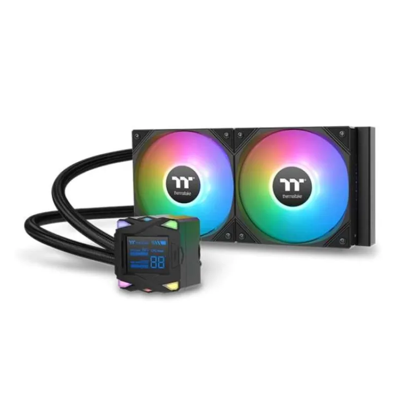 THERMAL TAKE Vodní chladič LA240-S ARGB, 2x120mm ARGB, LGA1851, AM5, černá (CL-W461-PL12SW-A)