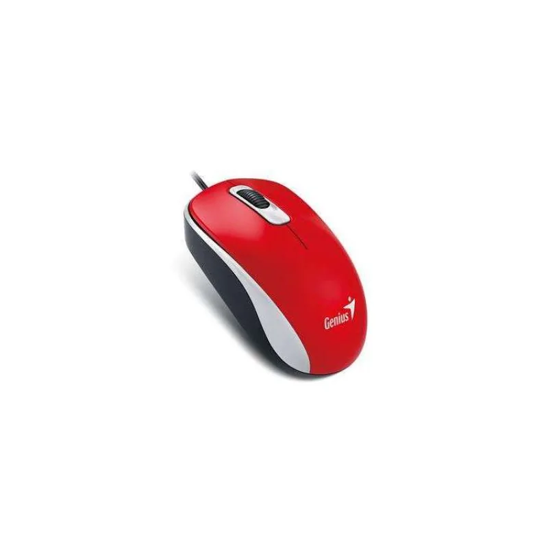 GENIUS DX-110/Kancelárska/Optická/1 000 DPI/Drôtová USB/Červená (31010116111)