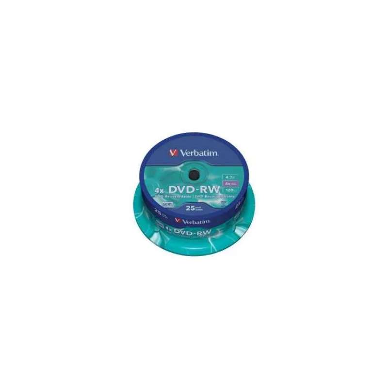 VERBATIM DVD-RW(25-pack)Spindle/4x/4.7GB (43639)