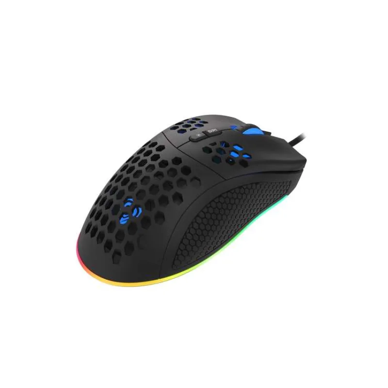 Genesis herná optická myš KRYPTON 555/RGB/8000 DPI/Herná/Optická/8 000 DPI/Drôtová USB/Čierna (NMG-1839)