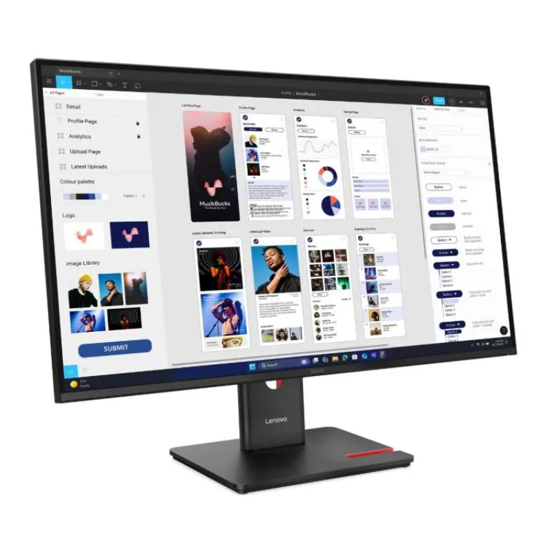 Lenovo ThinkVision/T32UD-40/31,5"/IPS/4K UHD/60Hz/4ms/Čierna/3R (64B0ZAT1EU)