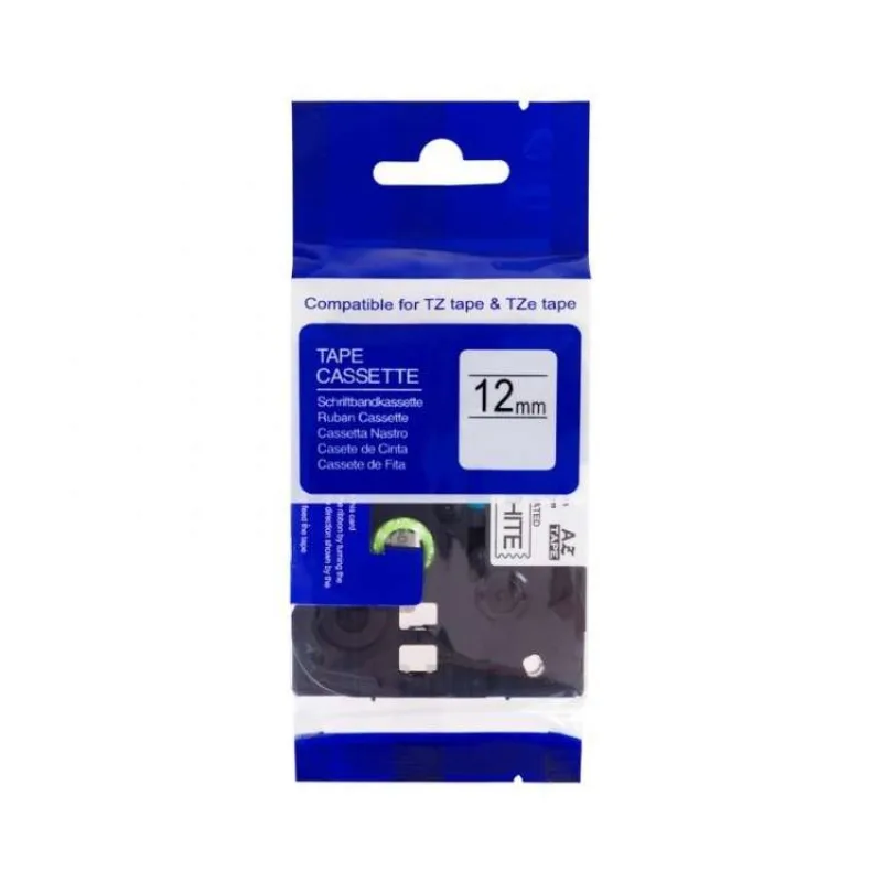PRINTLINE kompatibilní páska s Brother TZE-FA3, 12mm, modrý tisk /bílý podklad, zažehlovací (PLTB146)
