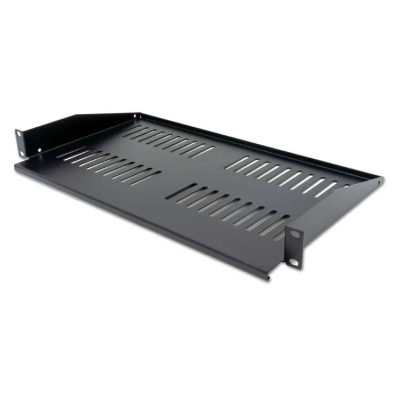 XtendLan Police 280mm, univerzal, 1U, 25kg nosnost, černá, předsunutá (CPOLIC1U28-B-P)