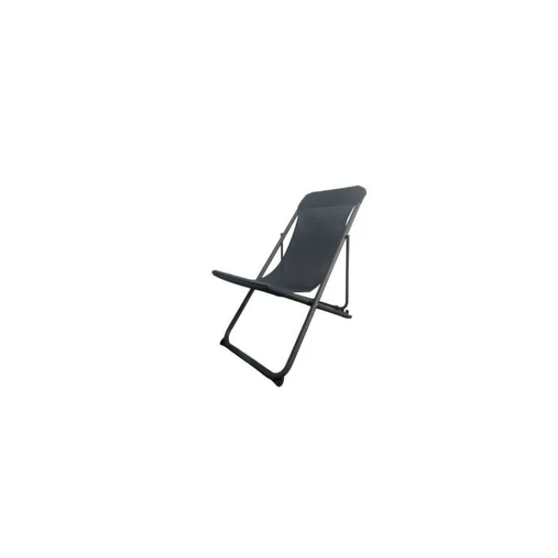 PLATINET KEMPINGOVÉ LEHÁTKO 52*77*90 cm ČERNÁ (PCSB028B)