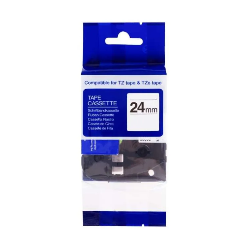 PRINTLINE kompatibilní páska s Brother TZE-251, TZ-251, 24mm, černý tisk/bílý podklad (PLTB06)