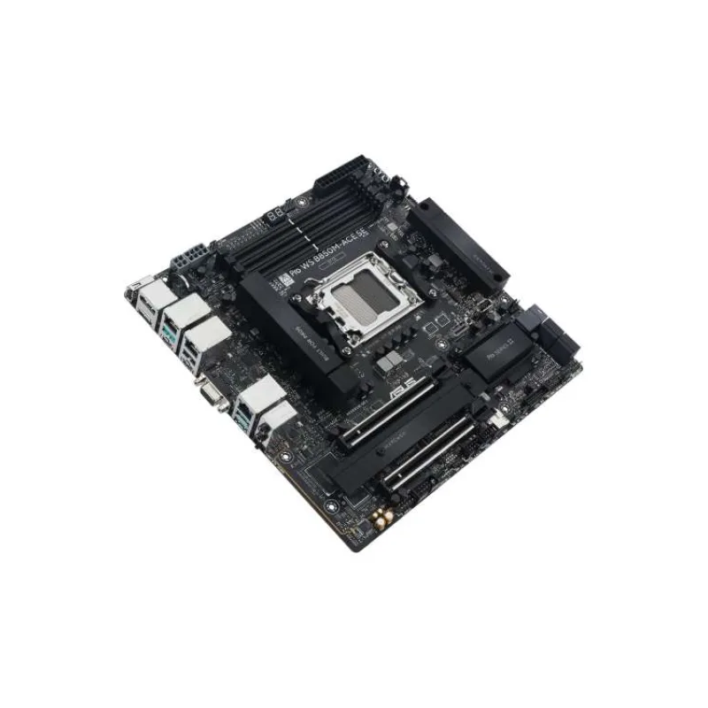 ASUS MB Sc AM5 Pro WS B850M-ACE SE, AMD B850, 4xDDR5, 1xHDMI, 1xDP, 1xVGA, mATX (90MB1MN0-M0EAY0)