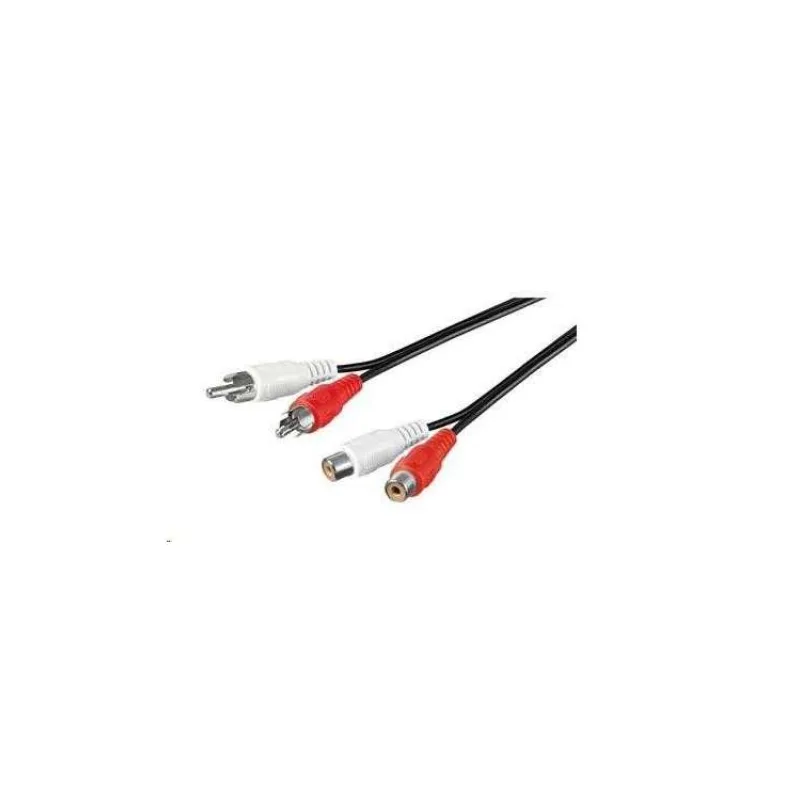 PREMIUMCORD Predlžovací audio kábel 2x Cinch - 2x Cinch (RCA, M/F) 10m (kjackcmf2-10)