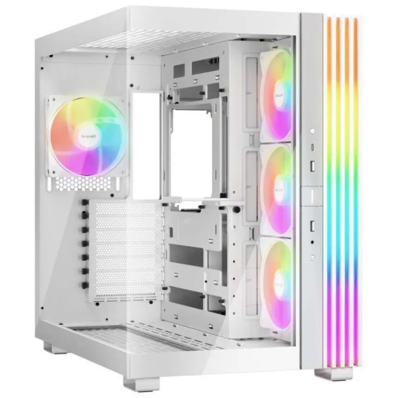Be quiet! skříň LIGHT BASE 600LX / ATX / 4x120mm ARGB fan / 2xUSB 3.0 / USB-C / panoramatická / bílá (BGW68)