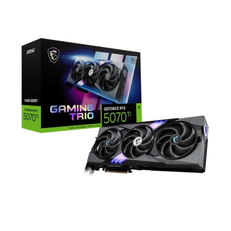 MSI GeForce RTX 5070 Ti 16G GAMING TRIO OC / 16GB GDDR7 / PCI-E / 3x DP / HDMI (RTX 5070 Ti 16G GAMING TRIO OC)