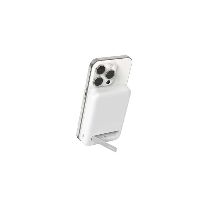 Belkin BOOST CHARGE™ Qi2 Magnetická Bezdrátová PowerBanka se stojánkem, 8000mAh, 15W, bílá (BPD007btWH)
