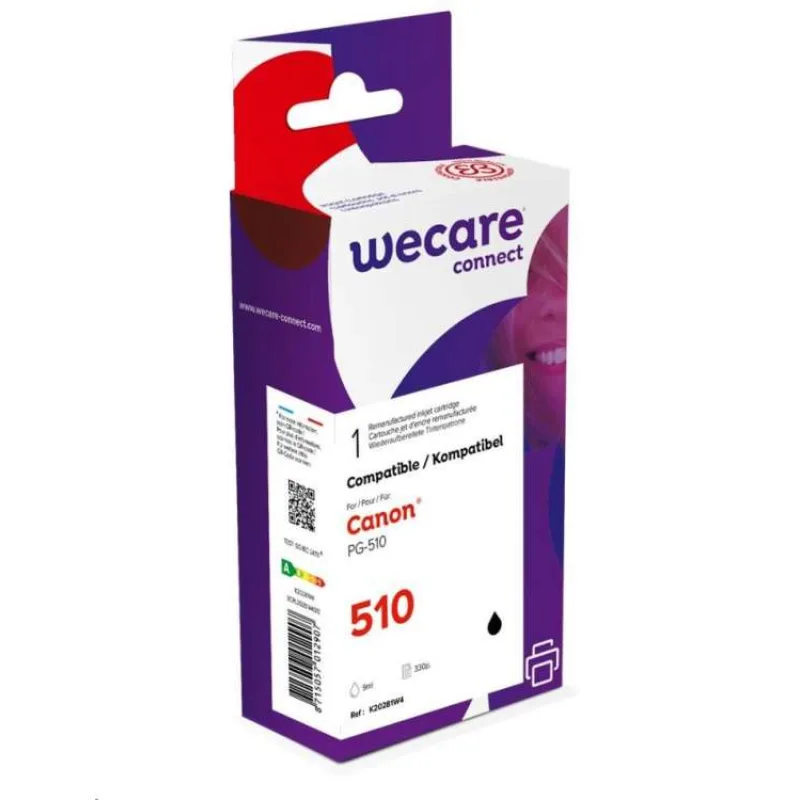 alt. kazeta wecare ARMOR pre CANON MP240/250/260/270/490, iP 2700 black PG-510BK (270 str.) (K20281W4)