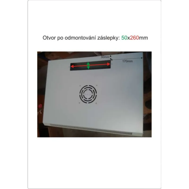 Datacom 19"rozvaděč jednodílný 15U/hl.450mm (7109)