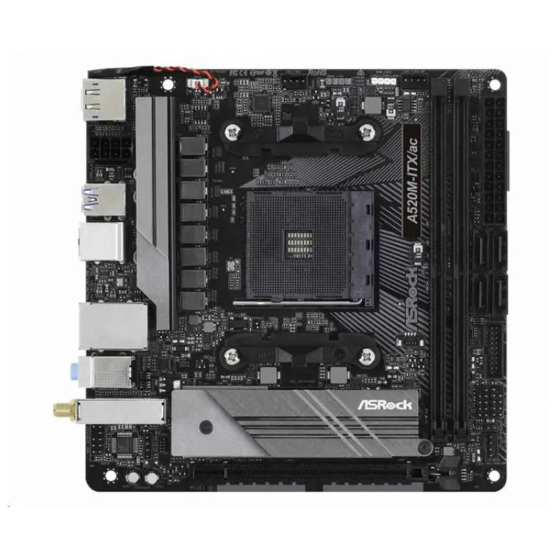 ASRock MB Sc AM4 A520M-ITX/AC, AMD A520, 2xDDR4, HDMI, DP (A520M-ITX/AC)