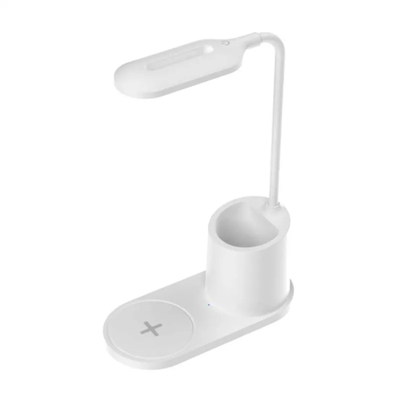 Platinet PDL1930W stolná LED lampa 3W stmievateľná, bezdrôtové nabíjanie, biela (PLADLL1930BL)