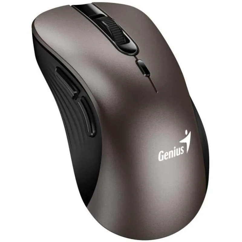 Genius Ergo 8100S/Ergonomická/Optická/Pre pravákov/1 600 DPI/Bezdrôtová USB/Champagne Titanium (31030040402)