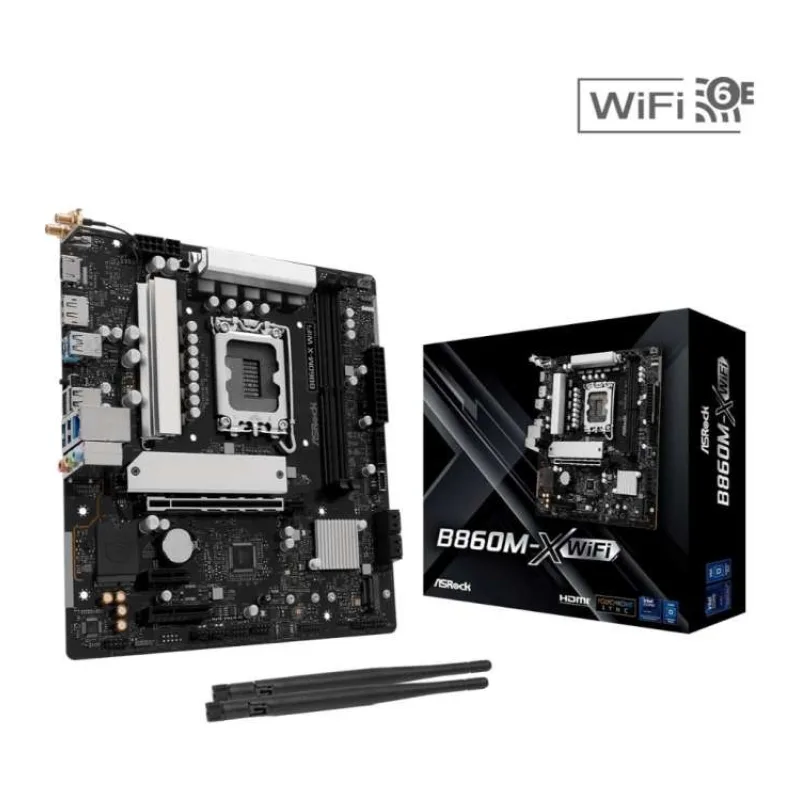 ASRock MB Sc LGA1851 B860M-X WIFI, Intel B860, 2xDDR5, 1xDP, 1xHDMI, WiFi, mATX (B860M-X WIFI)