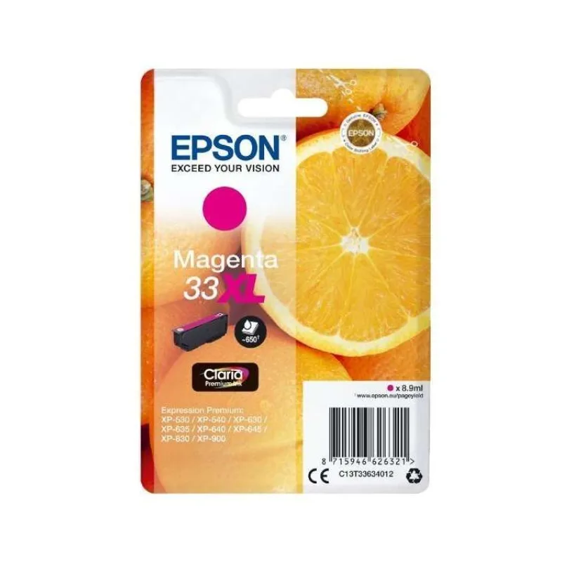 EPSON cartridge T3363 magenta XL (pomeranč) (C13T33634012)