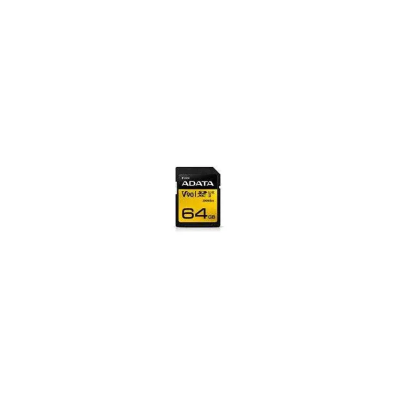 ADATA SDXC karta 64GB UHS-I U3 Class 10, Premier One (R: 290MB / W: 260MB) (ASDX64GUII3CL10-C)