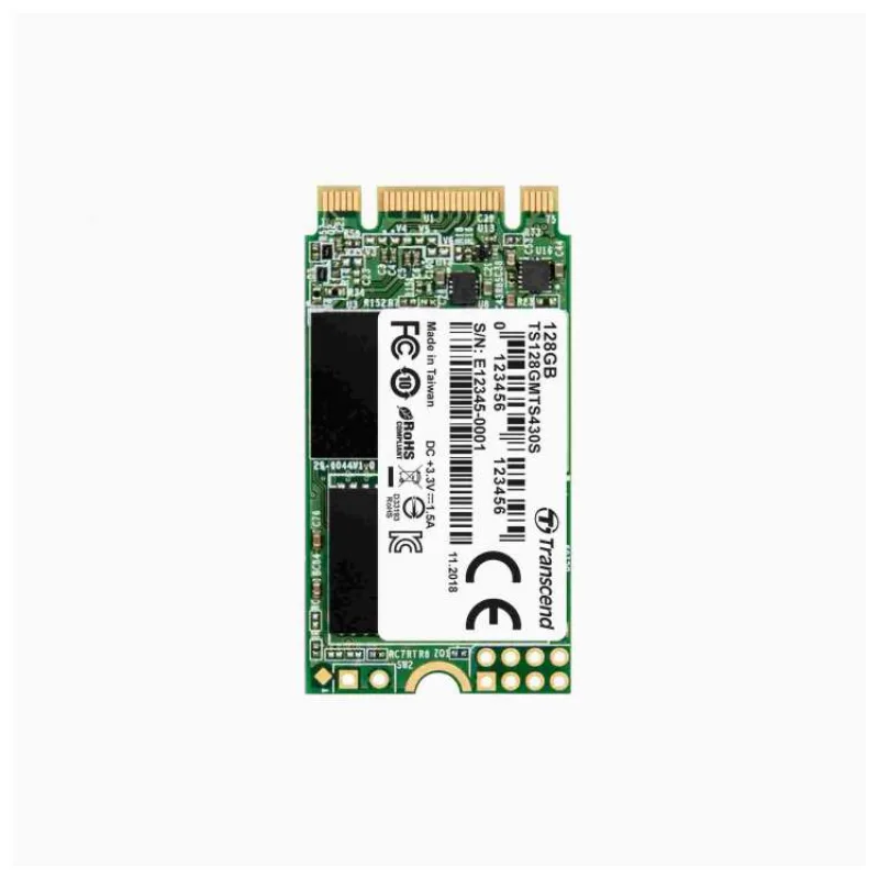TRANSCEND Industrial SSD MTS430S 128GB, M.2 2242, SATA III 6 Gb/s, TLC (TS128GMTS430S)