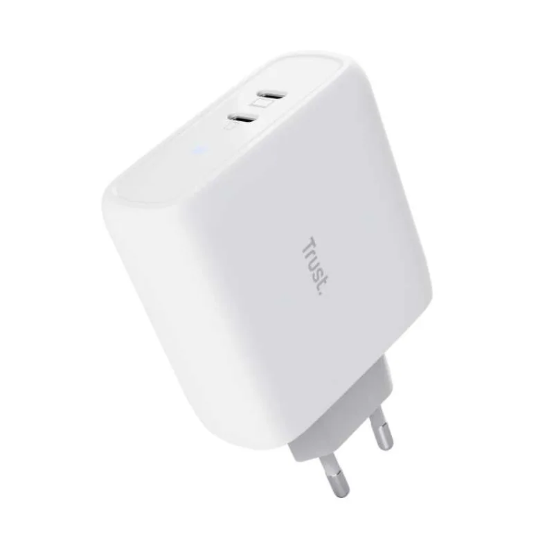TRUST nabíječka MAXO 65W, 2x USB-C, bílá (25381)