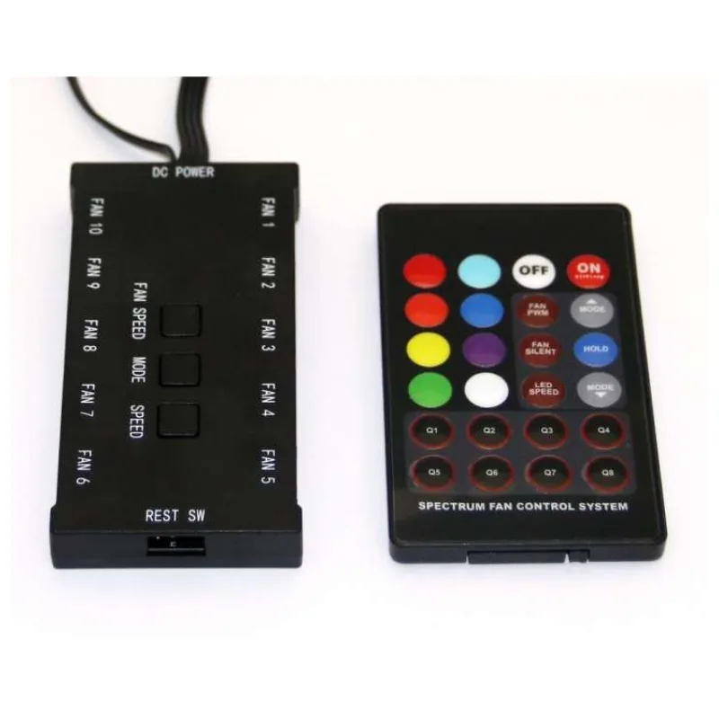 EUROCASE controller + dálkový ovladač pro RGB ventilátor (full colors) (CB-RC-VENfc)