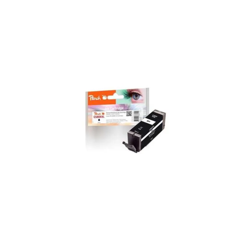 PEACH kompatibilní cartridge Canon PGI-580XXLPGBK, černá, 23 ml (320667)