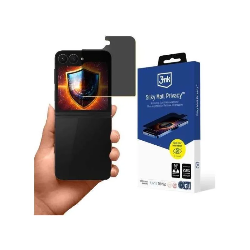3mk ochranná folie Silky Matt Privacy pro Samsung Galaxy Z Flip 6 / 7 FE (5903108674720)