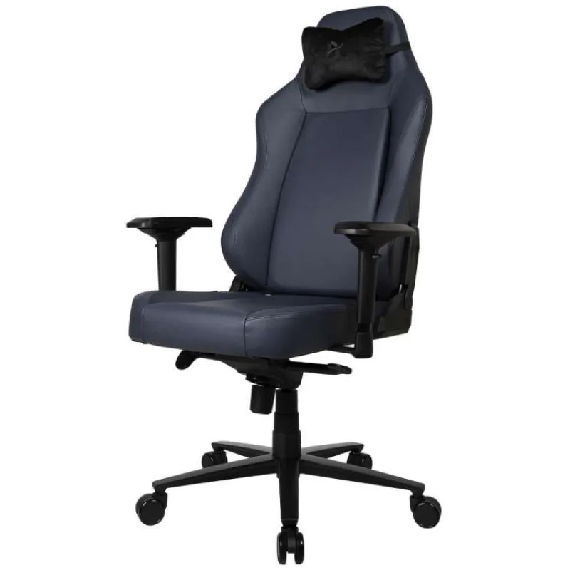 AROZZI herní židle PRIMO Full Premium Leather Ocean/ 100% přírodní italská kůže/ tmavě modrá (PRIMO-PREM-OC)