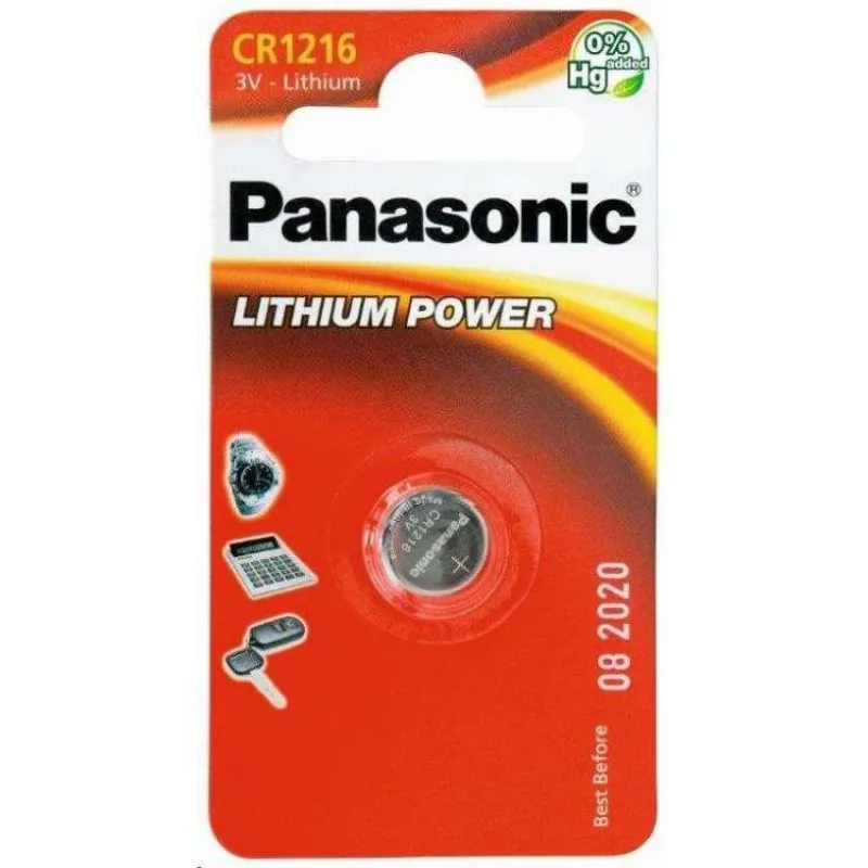 PANASONIC Lithiová baterie (knoflíková) CR-1216EL/1B 3V (Blistr 1ks) (330091,00)