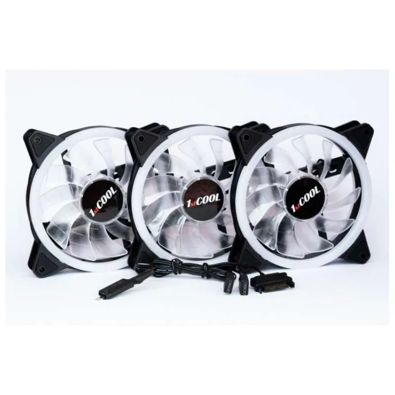 1stCOOL Fan KIT AURA EVO 1 ARGB, 3x Dual Ring fan + ARGB Nano controller (KIT-AURA-EVO-1)
