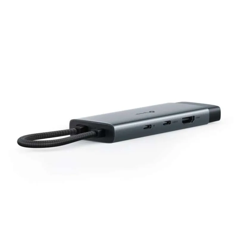 USB Type-C 6-Port Hub SPEC: 1 × USB-C Connector,1 × HDMI 4K 60Hz Port,1 × USB-C PD 100W Port,1 × RJ45 1000Mbps Port,2 × (UH6120C)